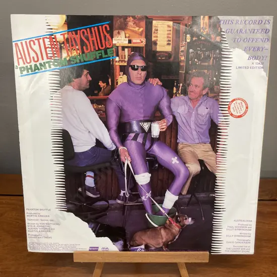 Rare Austen Tayshus Phantom Shuffle / Australiana Limited Edition Promotional 12" Vinyl Record, 45 RPM, X13437